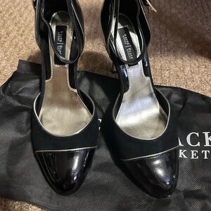 White House Black Market Black Patent Heels